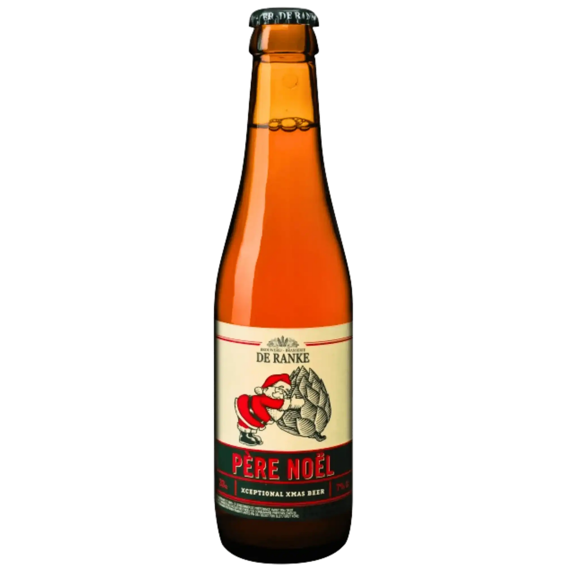 Père Noël - 33 cl, birra artigianale del birrificio De Ranke, perfetta per le festività natalizie.