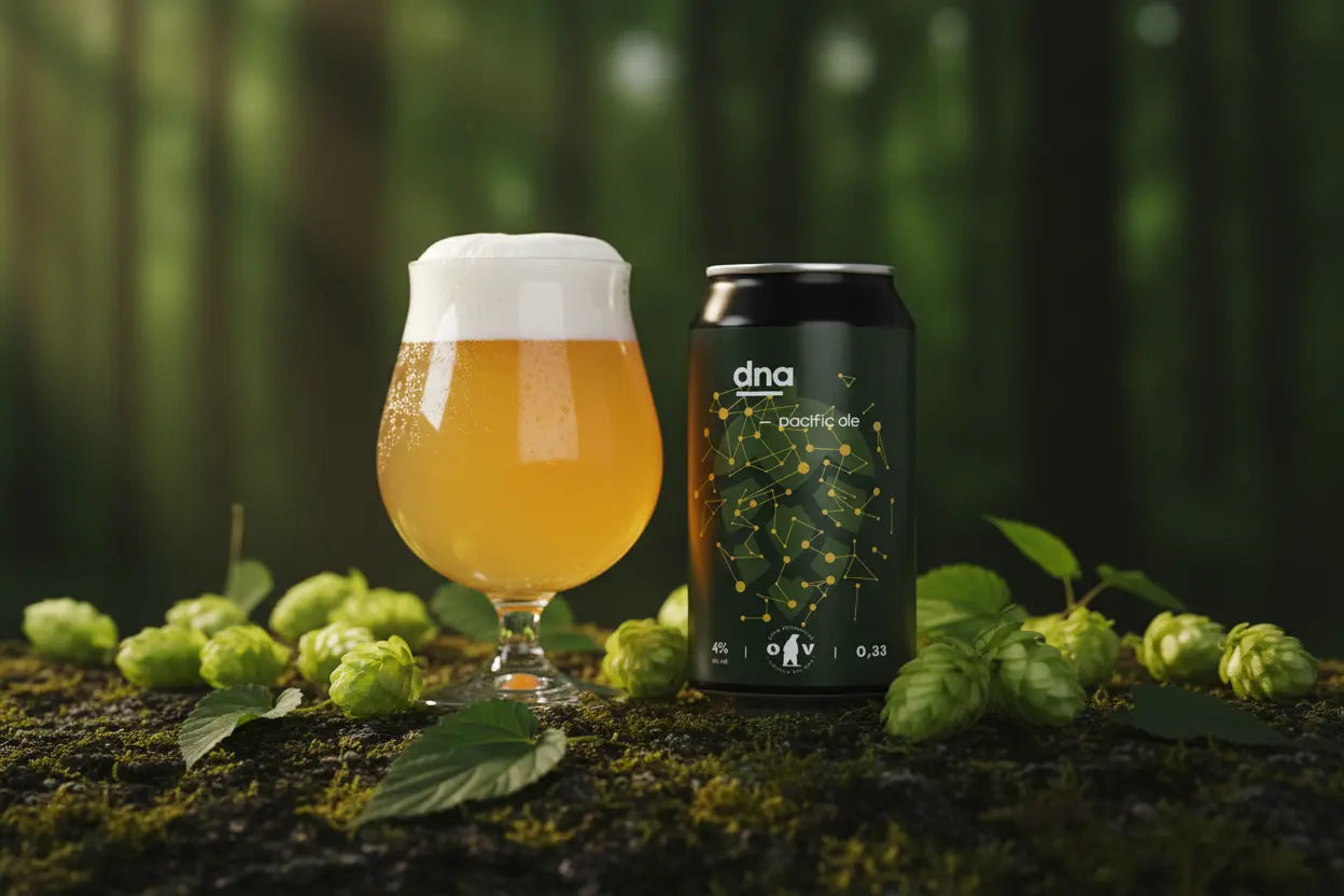 DNA la Pacific Ale di Orso Verde birra senza glutine dal colore dorato brillante - maltese.beer