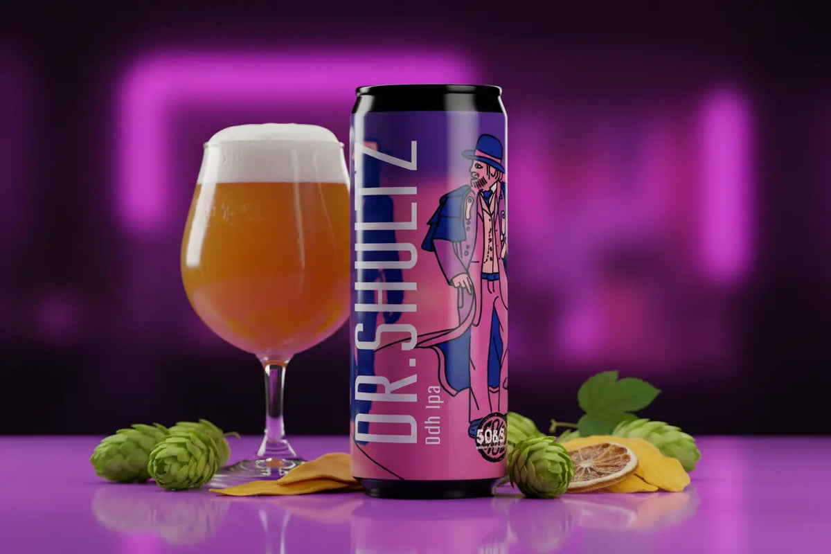 Dr Shultz la DDH IPA di 50&50 in lattina tutta la potenza esplosiva del Double Dry Hopping - maltese.beer