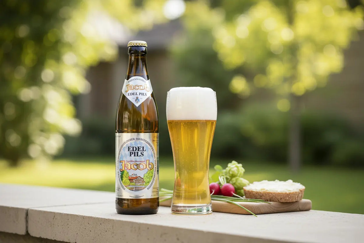 Edel Pils è la German Pils della Jacob Familienbrauerei  una Pils molto tedesca - maltese.beer