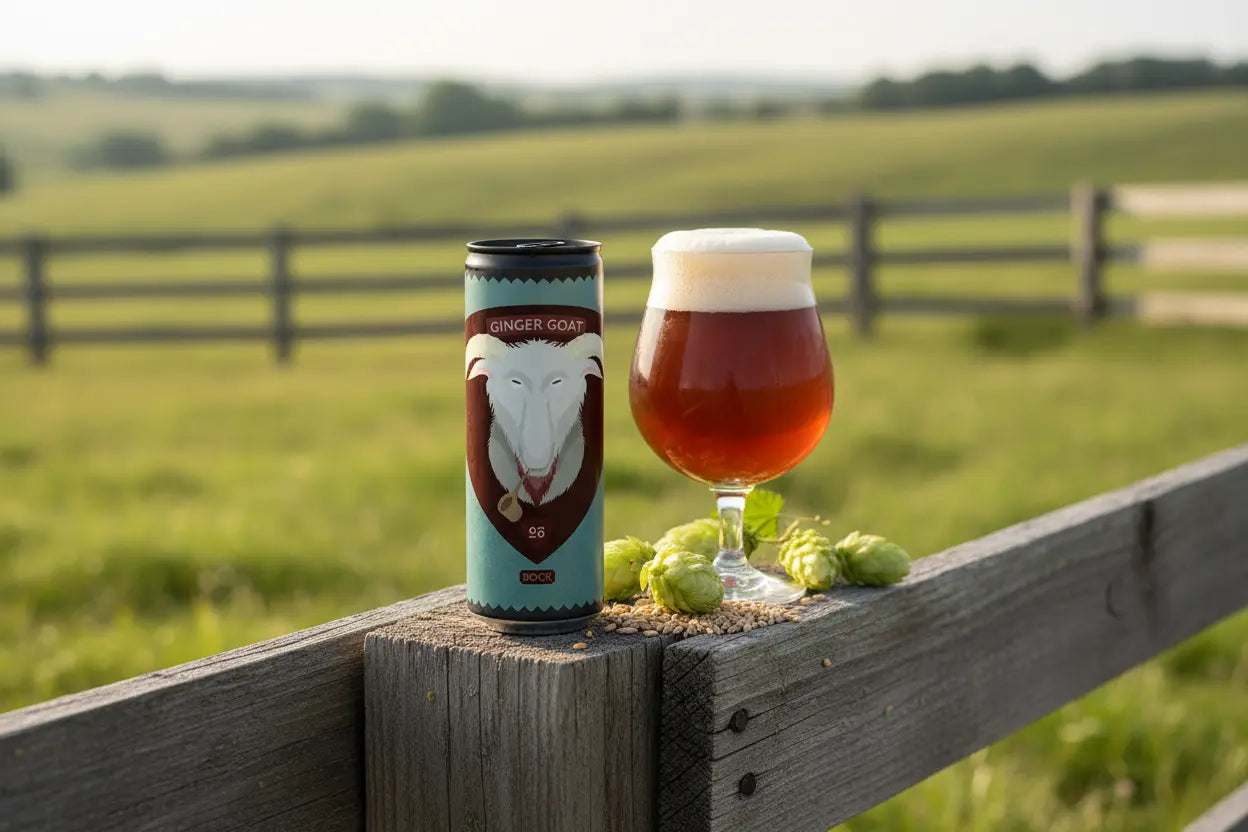 Ginger Goat di Zona Mosto colore rosso ambrato con riflessi dorati. Il gusto è dominato dal malto e dal sostenuto tenore alcolico - maltese.beer