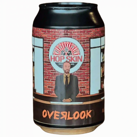 Overlook, birra artigianale del birrificio Hop Skin, in formato lattina, leggera e fruttata.
