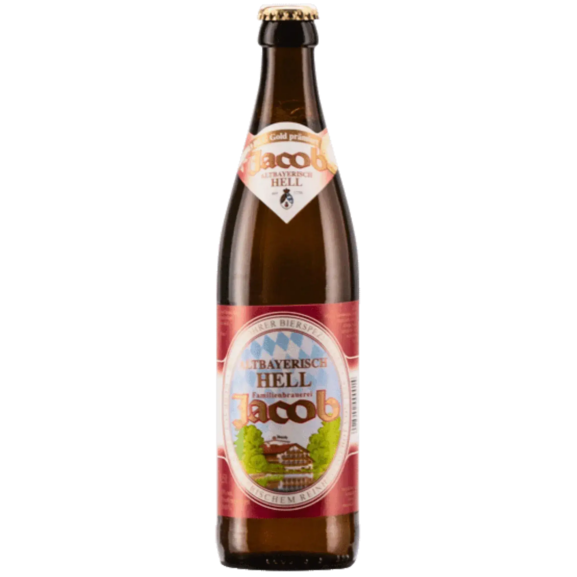 Jacob Hell birra artigianale in bottiglia, leggera e dissetante del birrificio Jacob, birra italiana di qualità.