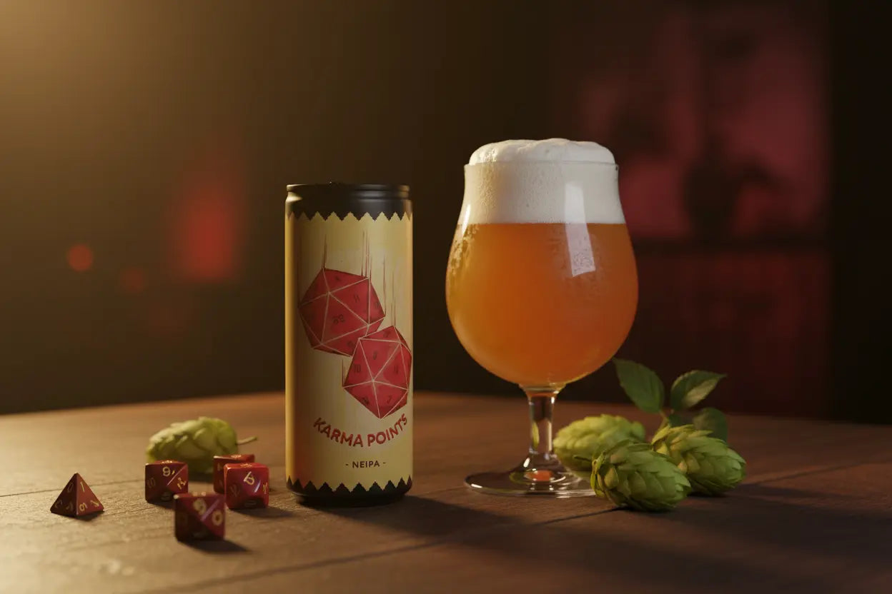 Karma Points di Zona Mosto la NEIPA brassata con malto Pale, malto di frumento e Golden Naked Oats - maltese.beer