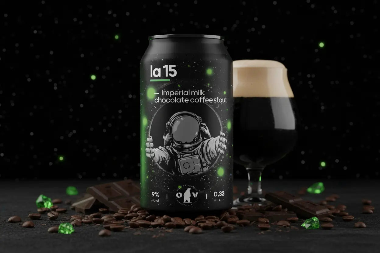 La15 la Imperial Stout al caffè e cacao di Birrificio Orso Verde - maltese.beer
