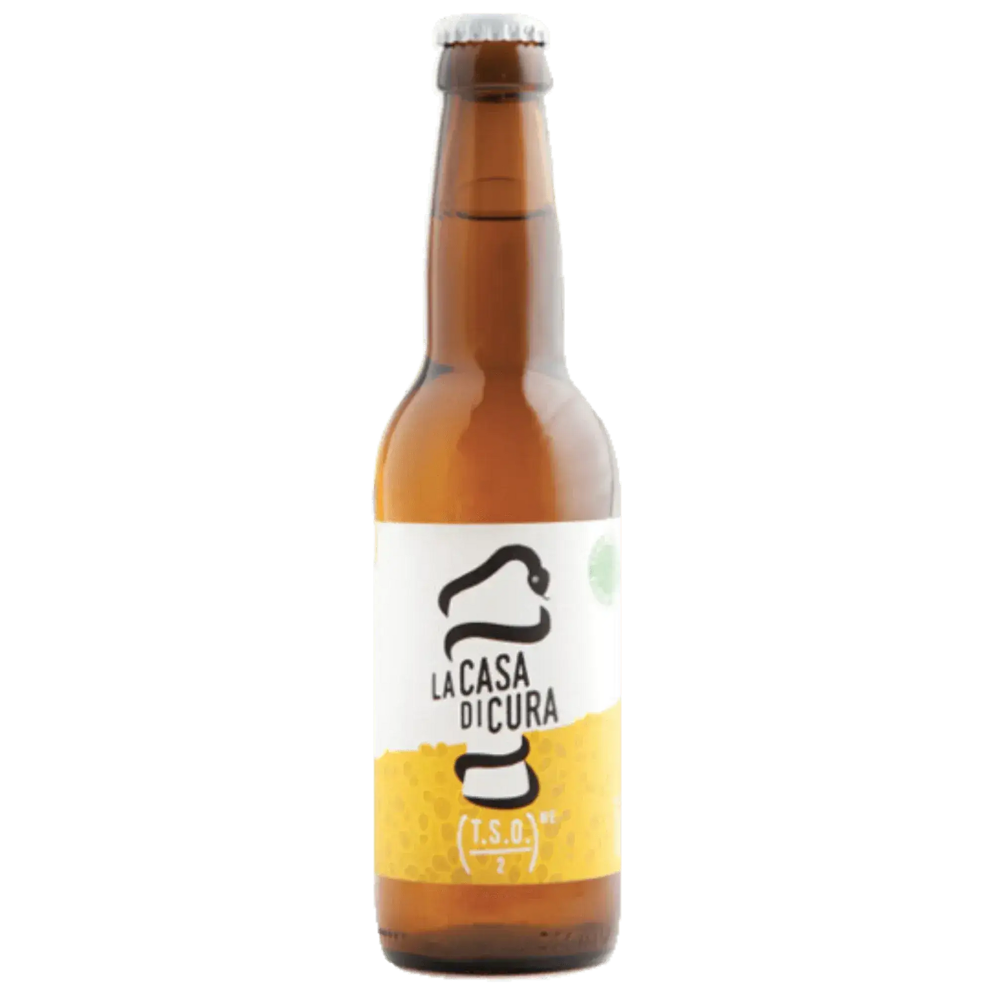 Mezza T.S.O. Session IPA by La Casa di Cura, gluten-free craft beer in a 330ml bottle.