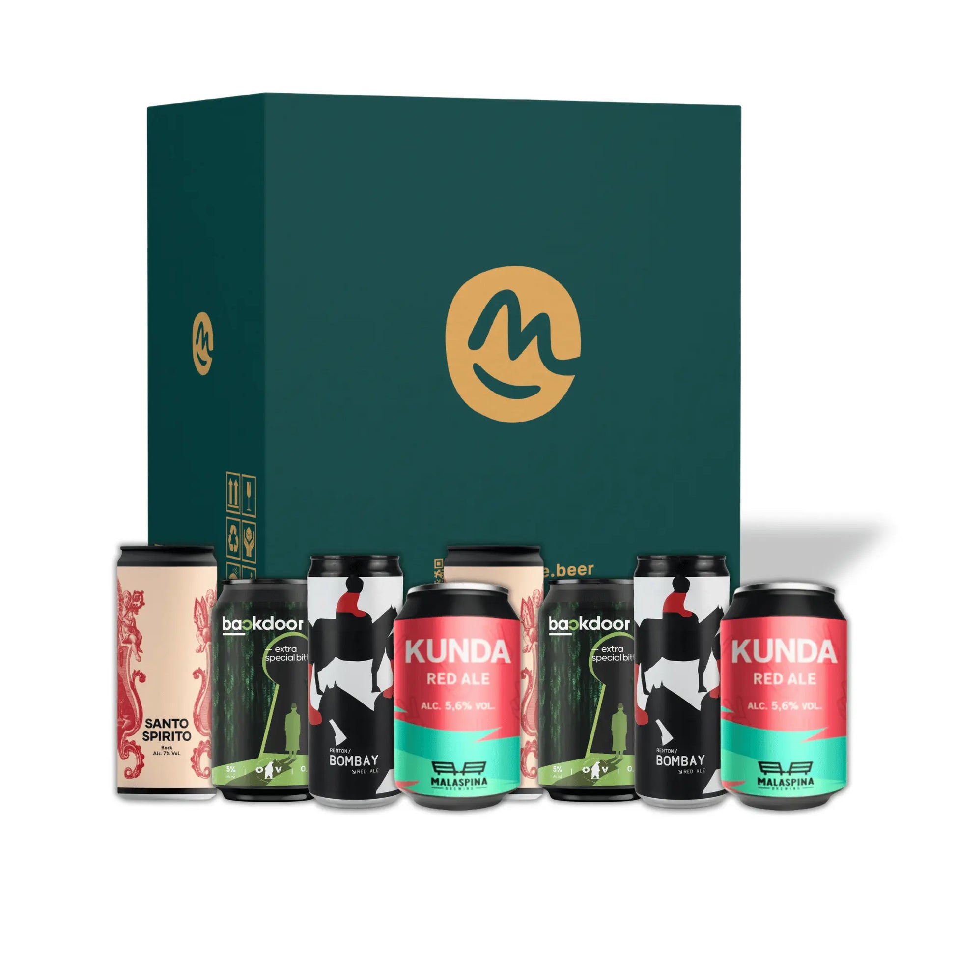 Box degustazione di birre ambrate - pack 12 lattine