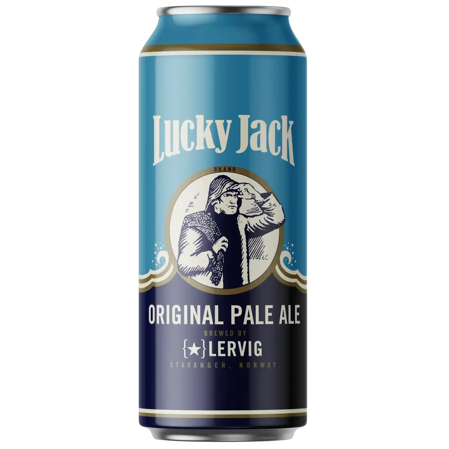 Lucky Jack, birra artigianale LERVIG, Original Pale Ale in lattina, birra italiana leggera e luppolata.