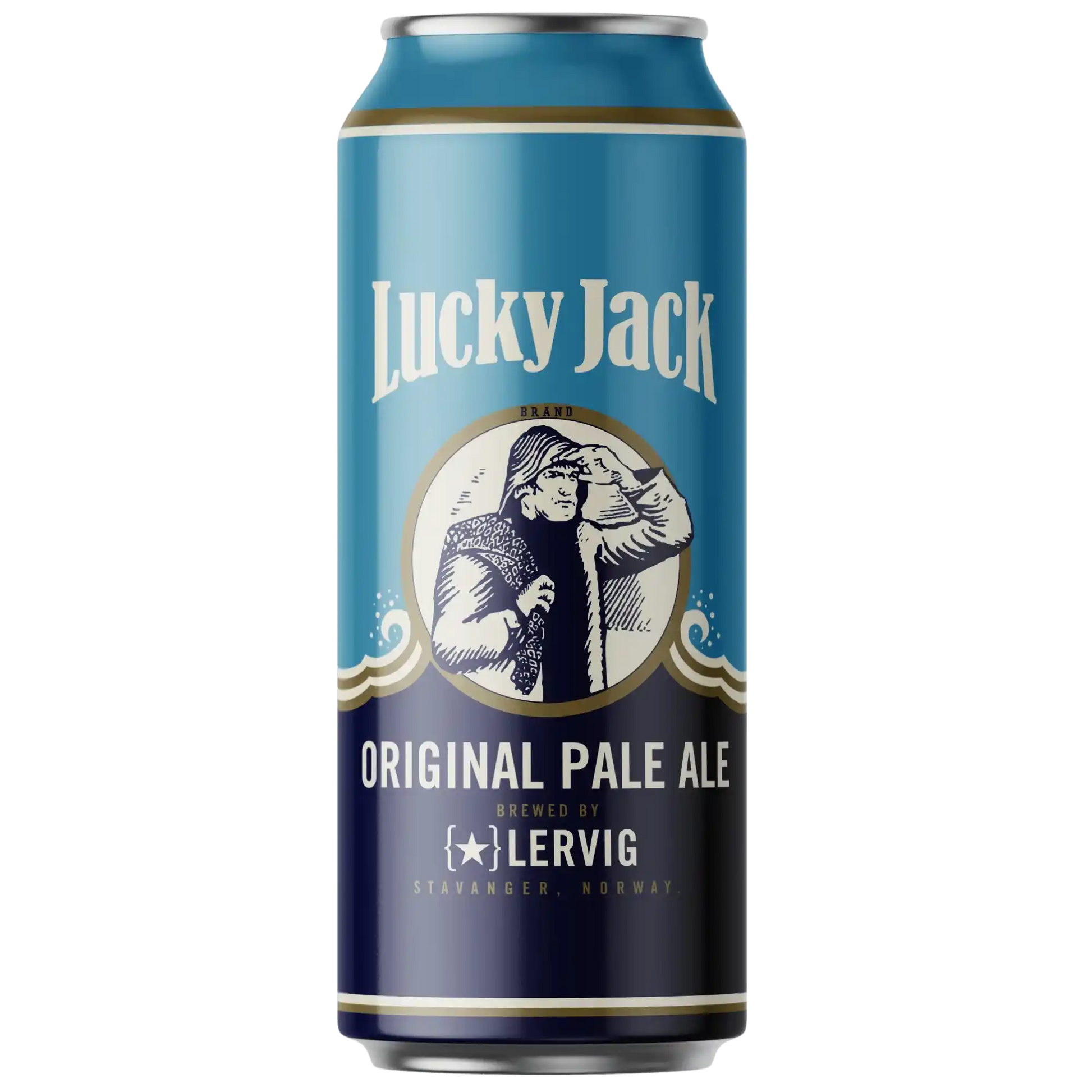 Lucky Jack, birra artigianale LERVIG, Original Pale Ale in lattina, birra italiana leggera e luppolata.