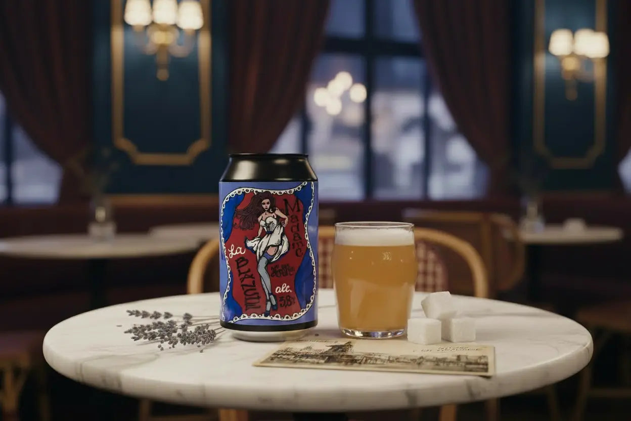 Madame La Blanche la Blanche Witbier di Hop Skin una birra di frumento crudo che porta un tocco d'Italia al classico stile belga - maltese.beer