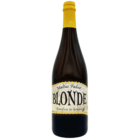 Blonde 75cl, birra artigianale di Maltus Faber, birra italiana, craft beer in bottiglia da 75cl.
