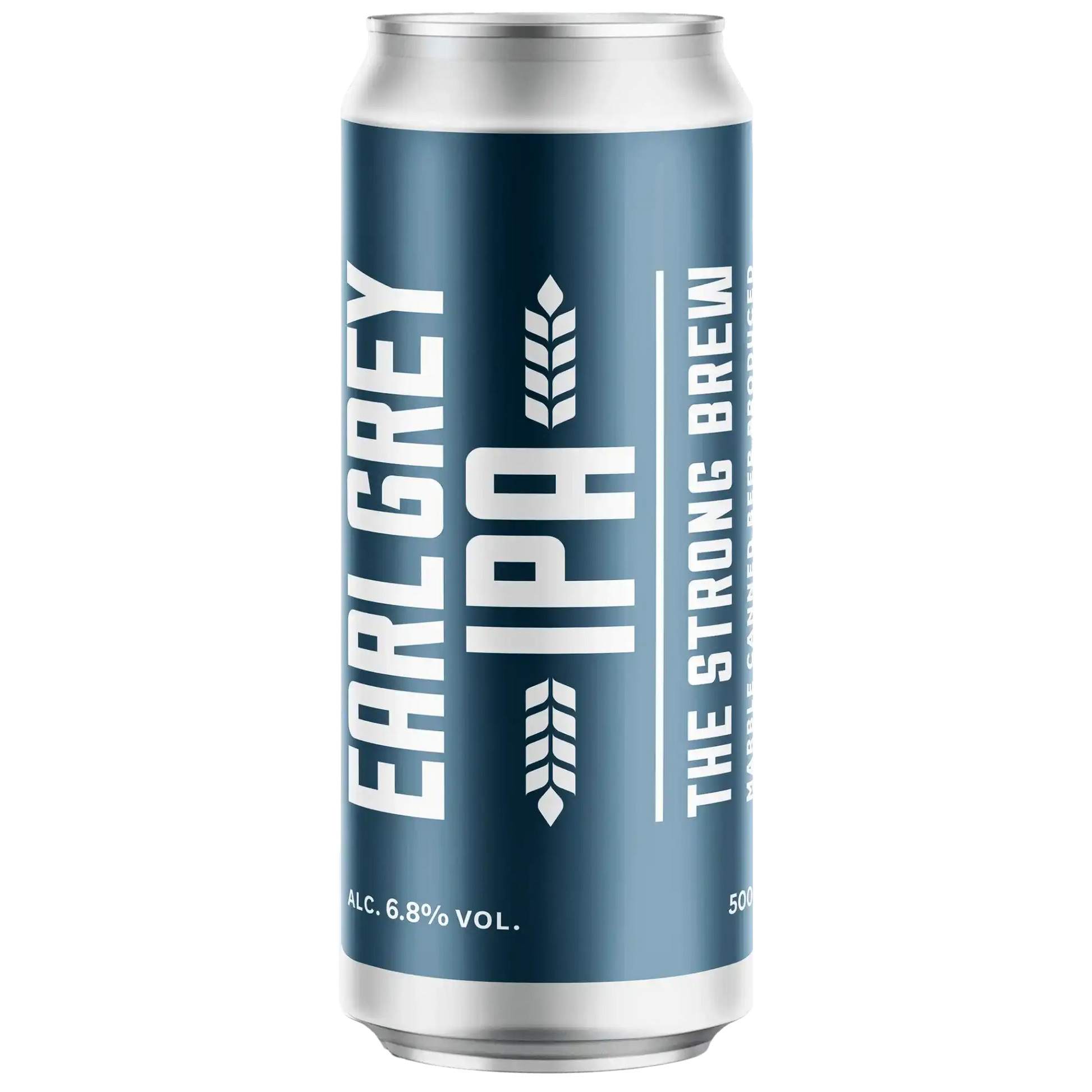 Earl Grey IPA by Marble, a craft beer can featuring American IPA with Earl Grey tea leaves, 500ml.