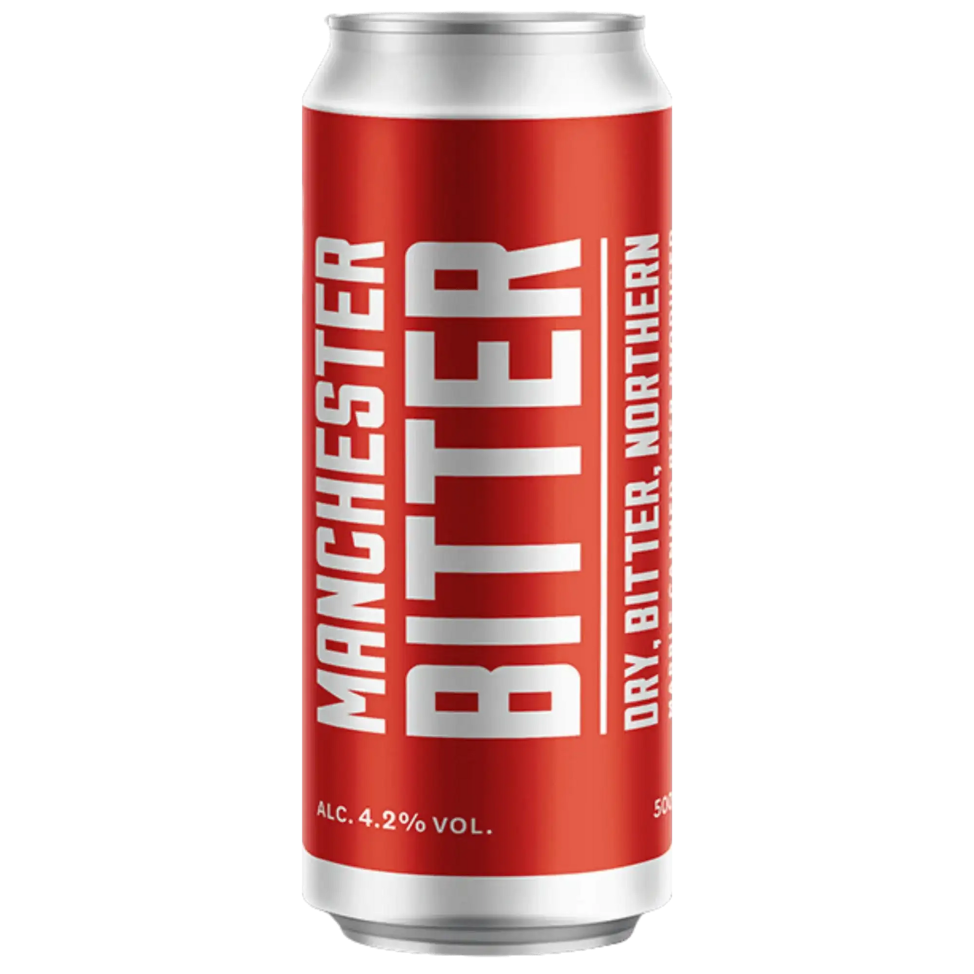Manchester Bitter can, a craft beer by Manchester Brewery, 500ml, dry bitter with 4.2% vol.