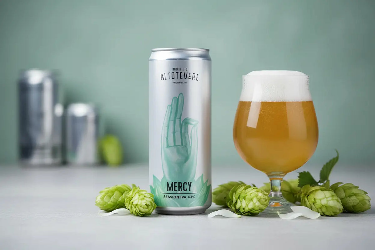 Mercy è la Session IPA firmata Birrificio Altotevere realtà artigianale di San Giustino, Perugia - maltese.beer