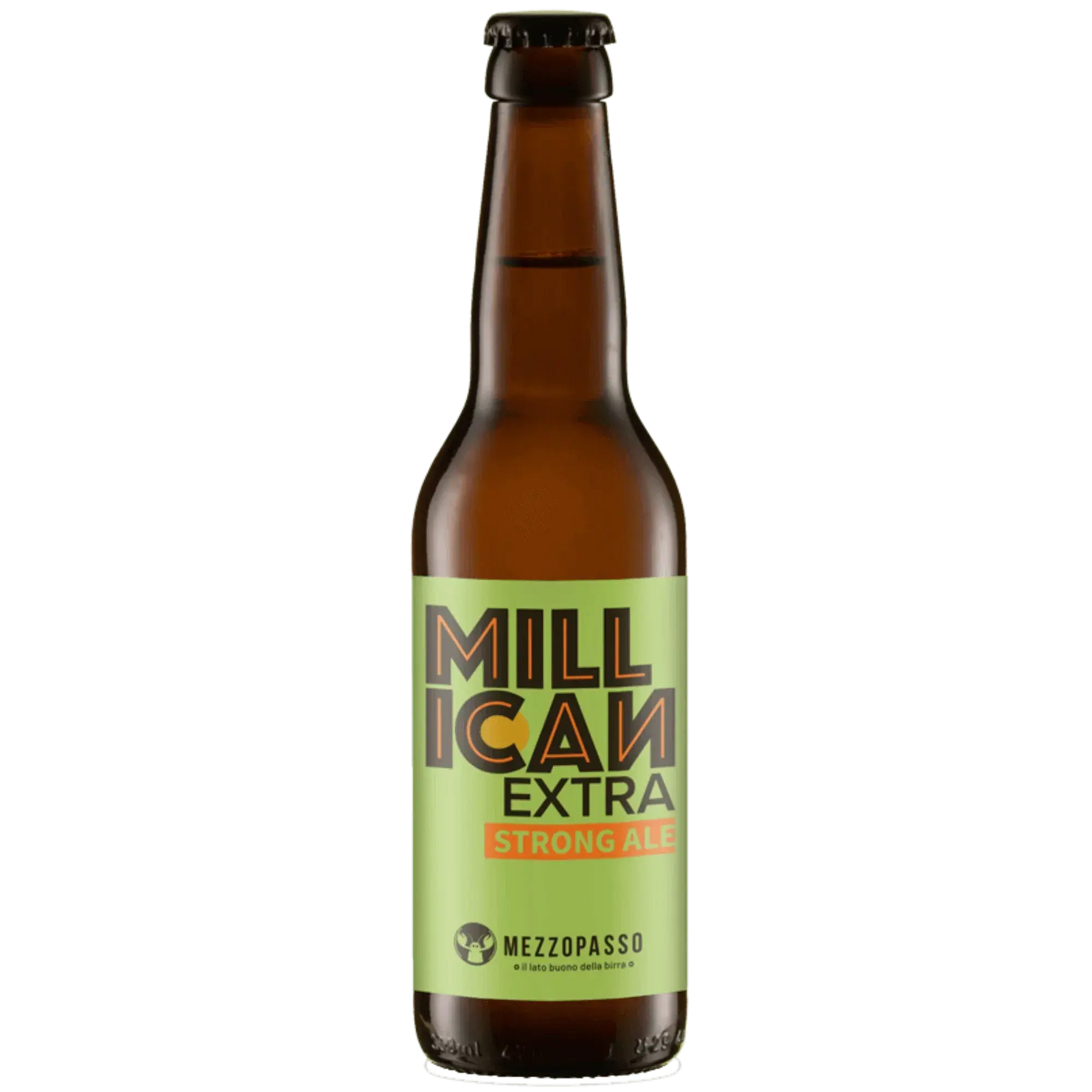 Millican Extra strong ale by Mezzopasso, birra artigianale italiana in bottiglia.