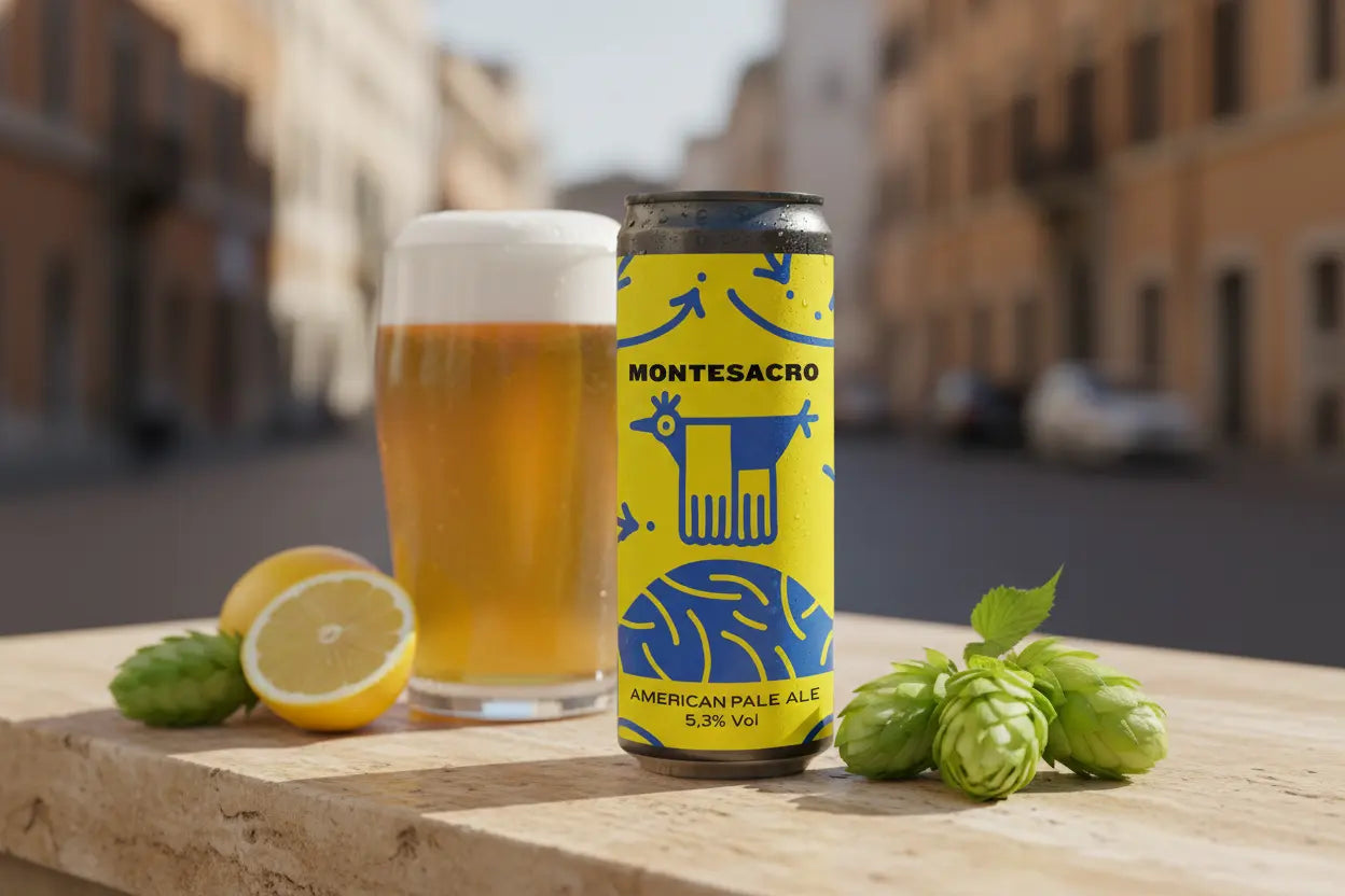 Montesacro di Jungle Juice Brewing una birra dorata fresca e beverina - maltese.beer