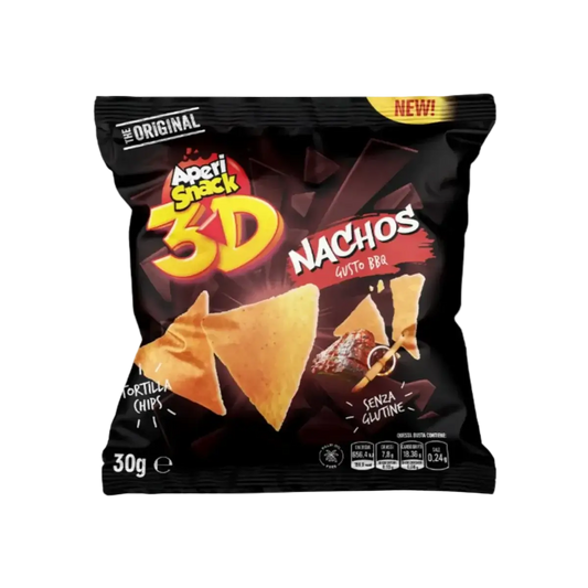 Nachos BBQ 3D Aperi Snack — Tortilla Chips al Barbecue Senza Glutine