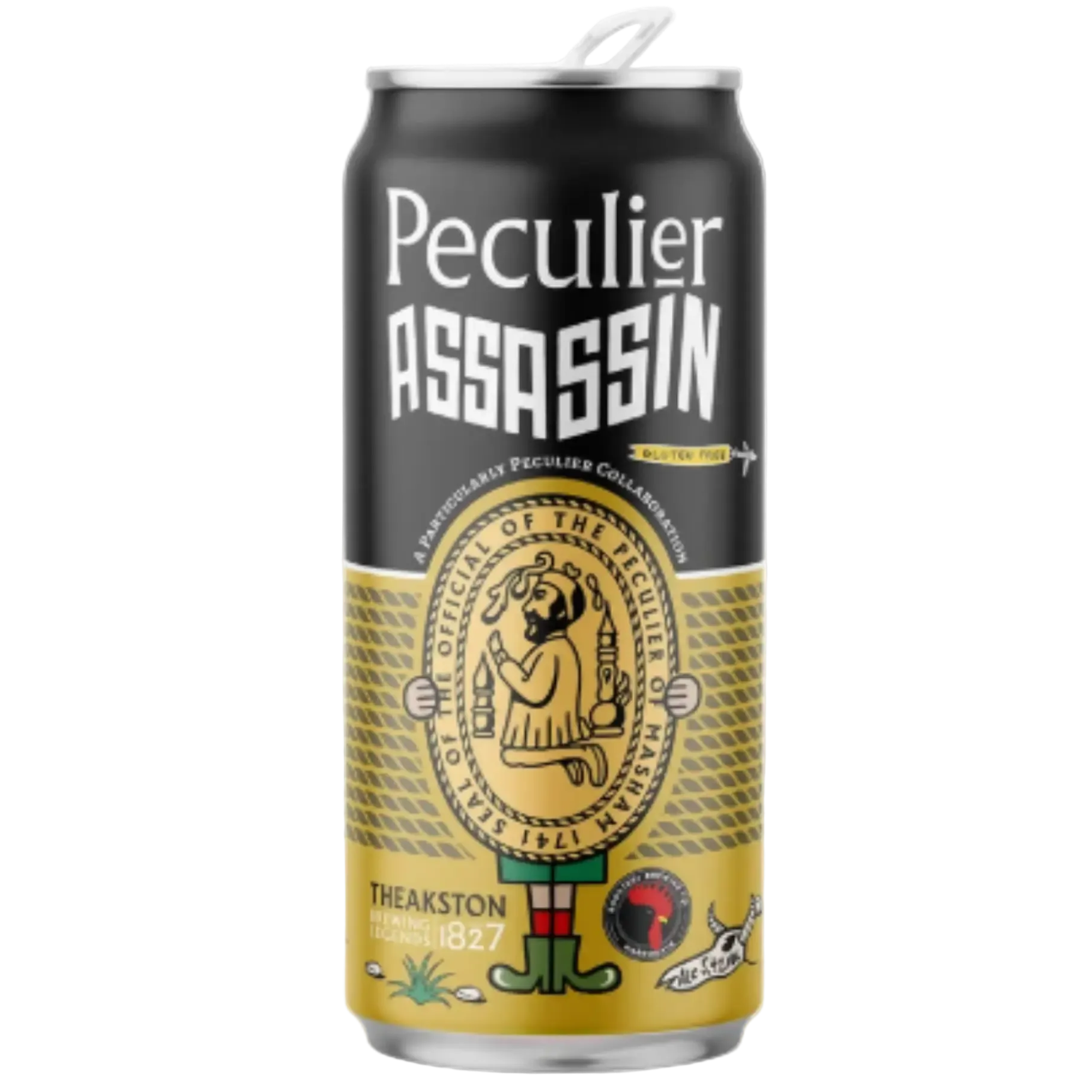 Peculier Assassin Gluten Free — Black IPA Gluten Free | Rooster’s Brewing Co × Theakston, Harrogate (North Yorkshire)