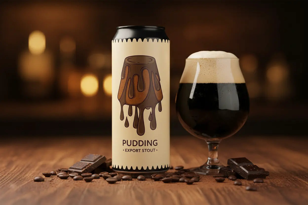 Pudding Export Stout di Zona Mosto, birrificio milanese fondato dai due fratelli abruzzesi - maltese.beer