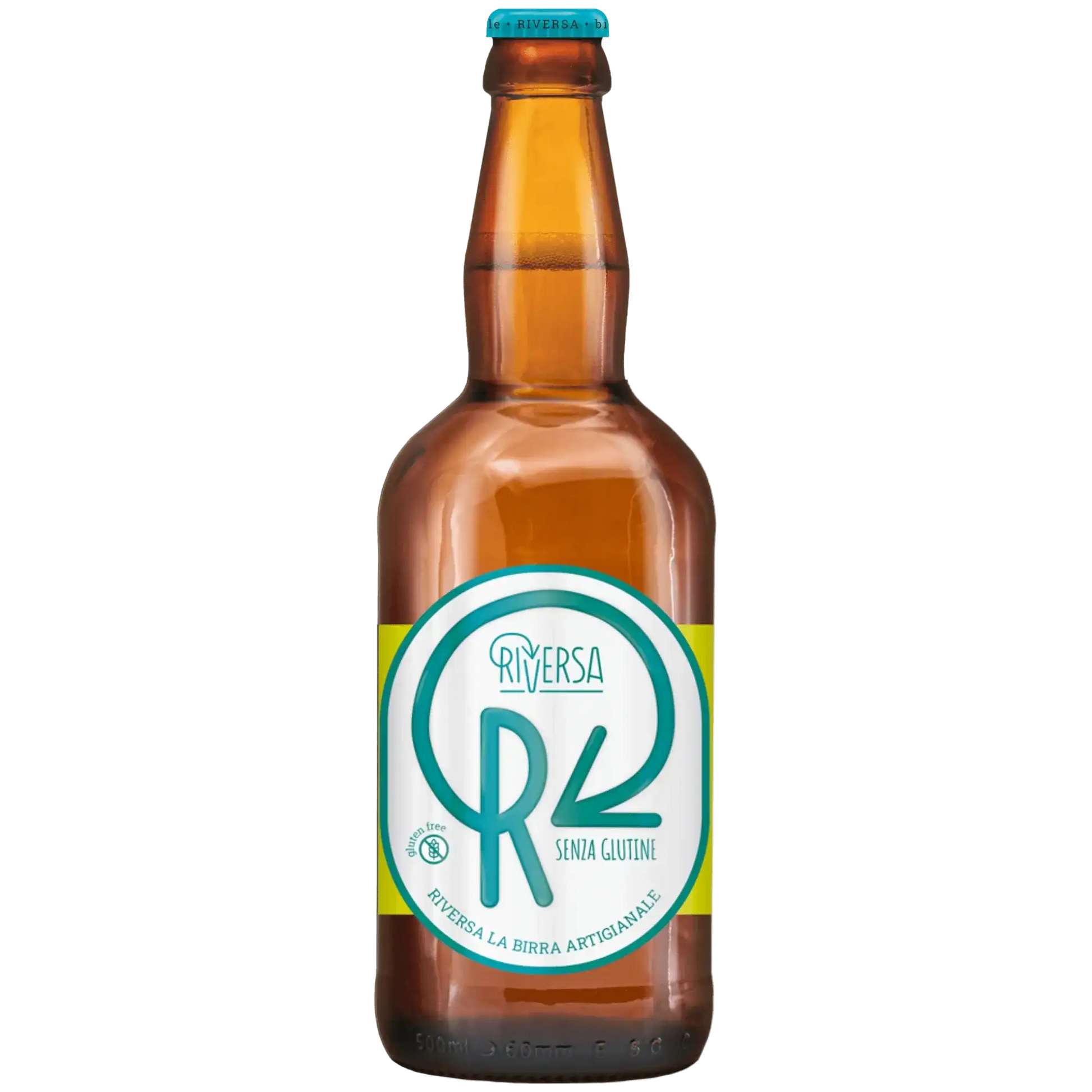 Riversa Senza Glutine, birra artigianale italiana in bottiglia, con cereali privi di glutine e profumi dolci.
