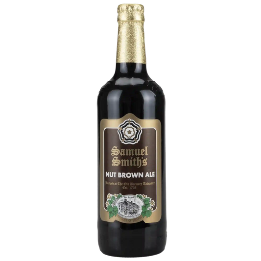 Bière brune aux noix