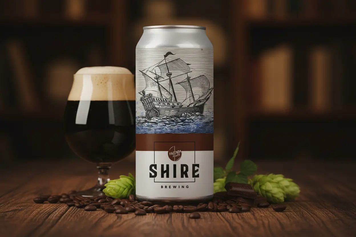 Selassié Coffee Porter la English Coffee Porter di Shire Brewing in collab con Fazenda Cafe - maltese.beer
