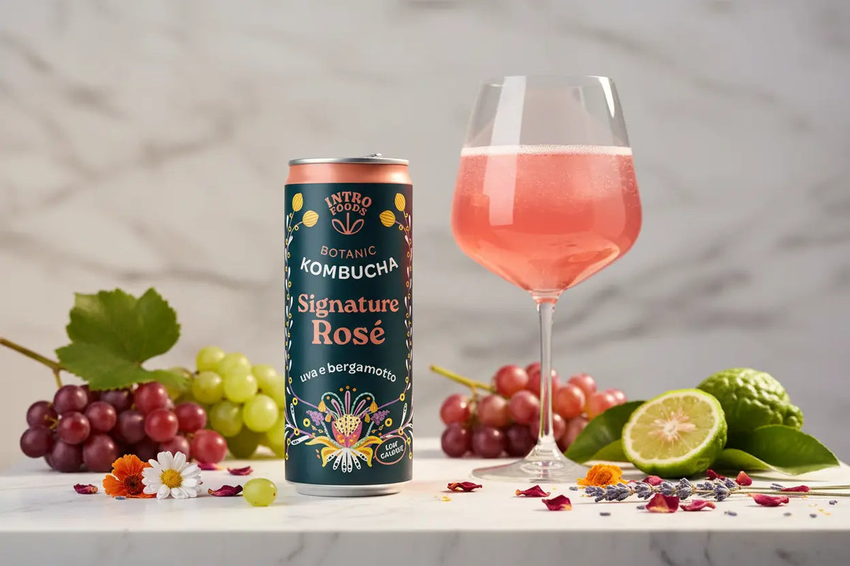 Signature Rosé Kombucha è la bevanda frizzante fermentata firmata IntroFoods  - maltese.beer