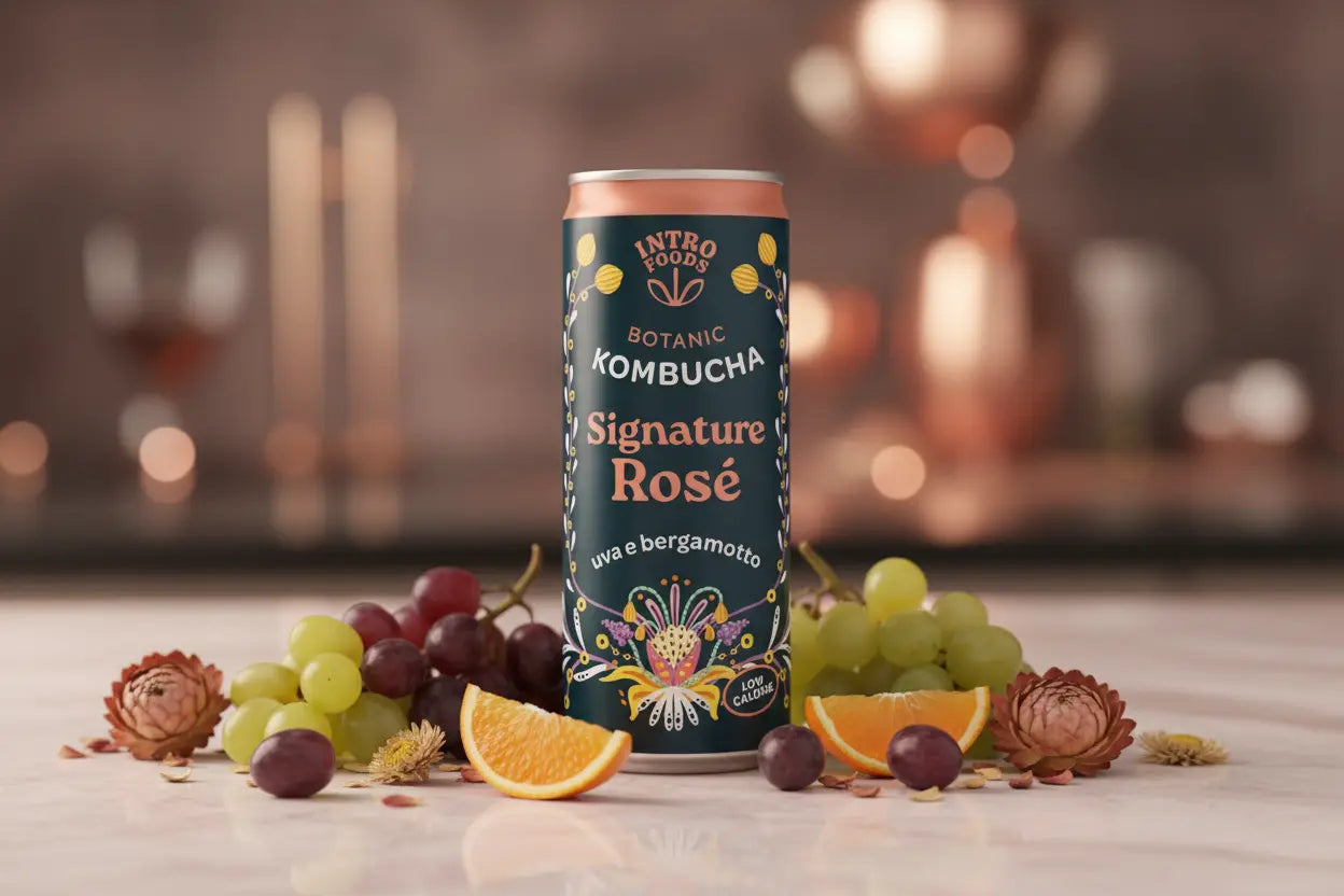 Signature Rosé Kombucha è la bevanda frizzante fermentata firmata IntroFoods  - maltese.beer