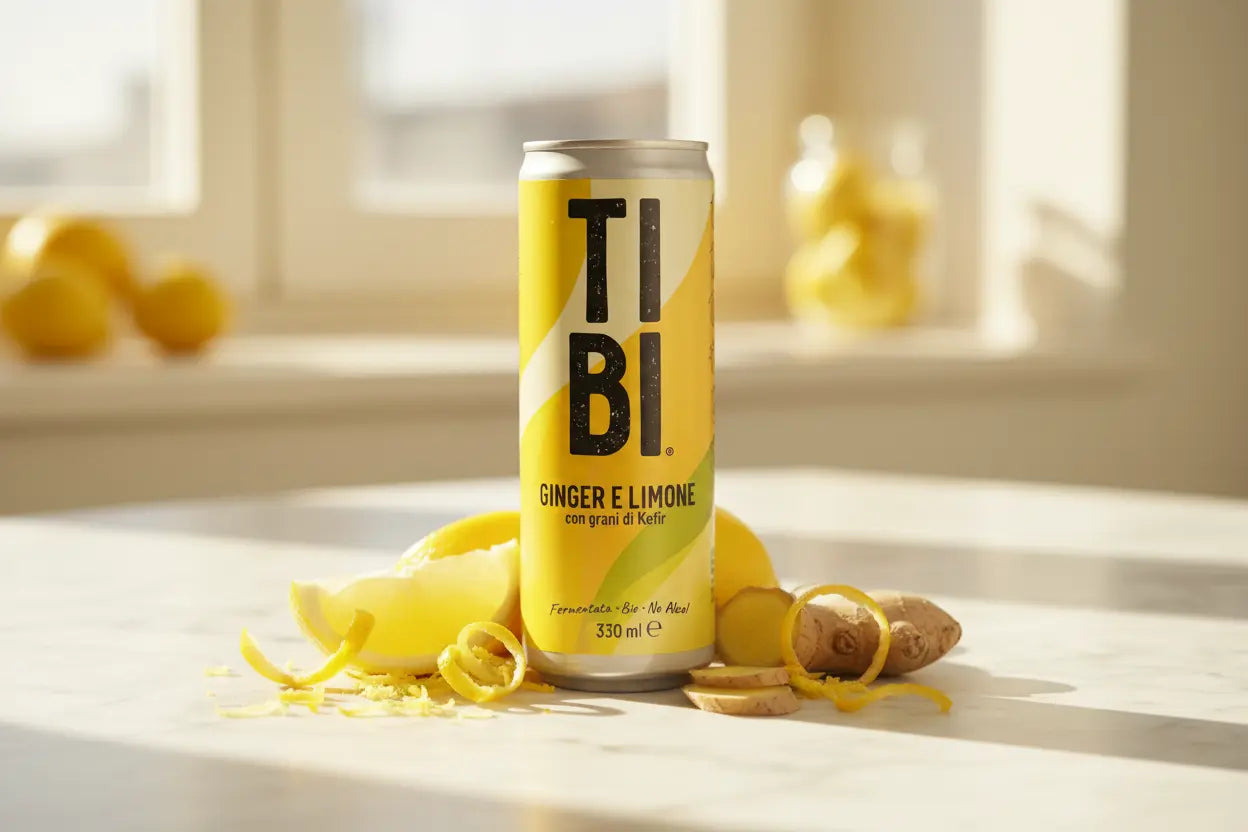 Tibi Ginger e Limone con grani di kefir
