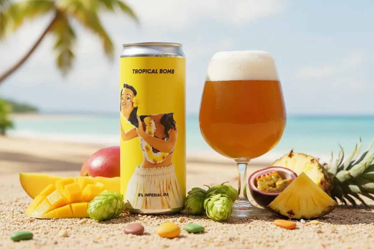 Tropical Bomb è la Session IPA firmata Rebel's Brewery, birrificio artigianale di Roma - maltese.beer