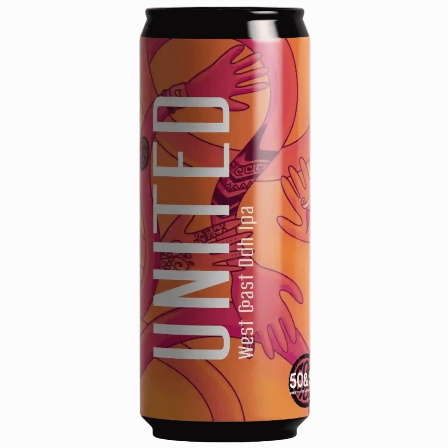 United DDH west coast IPA moderna firmata 50&50
