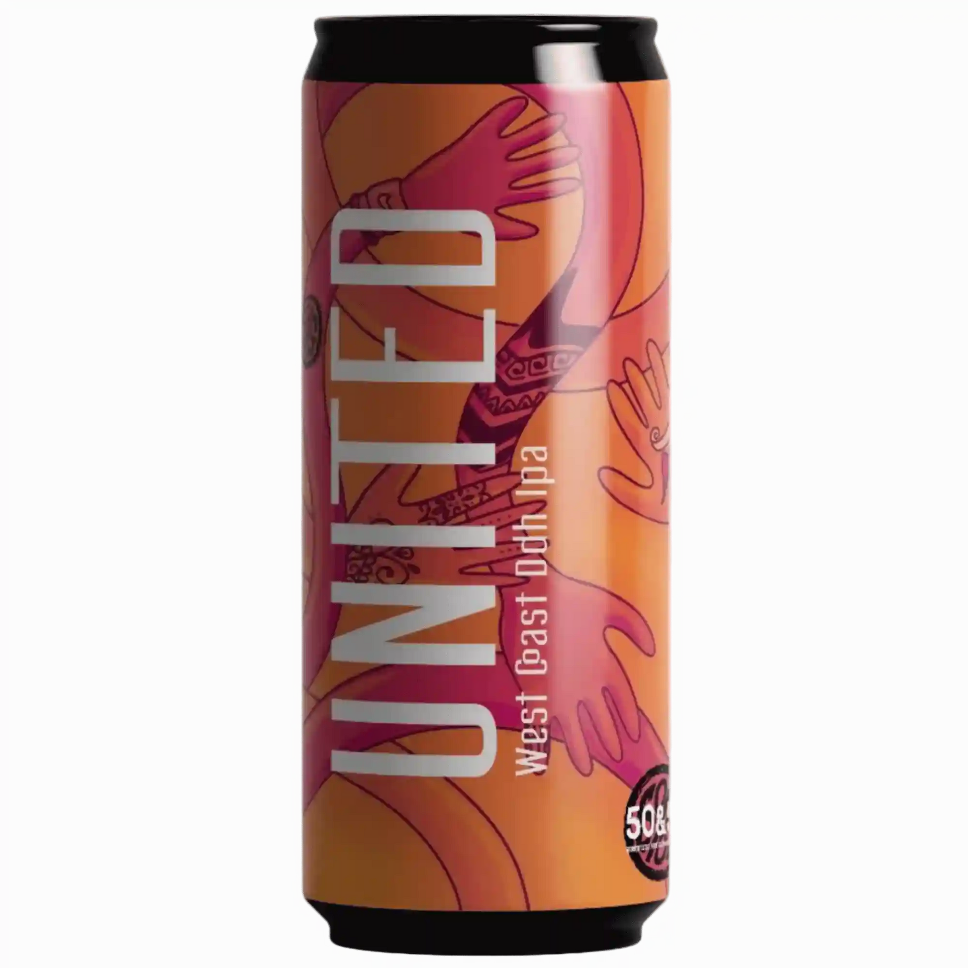 United DDH west coast IPA moderna firmata 50&50